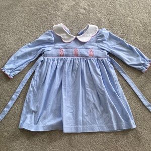 Precious smocked ballet slipper dress - Petit Bebe